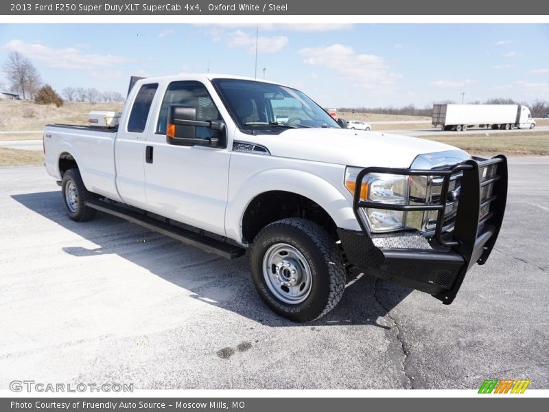 Oxford White / Steel 2013 Ford F250 Super Duty XLT SuperCab 4x4