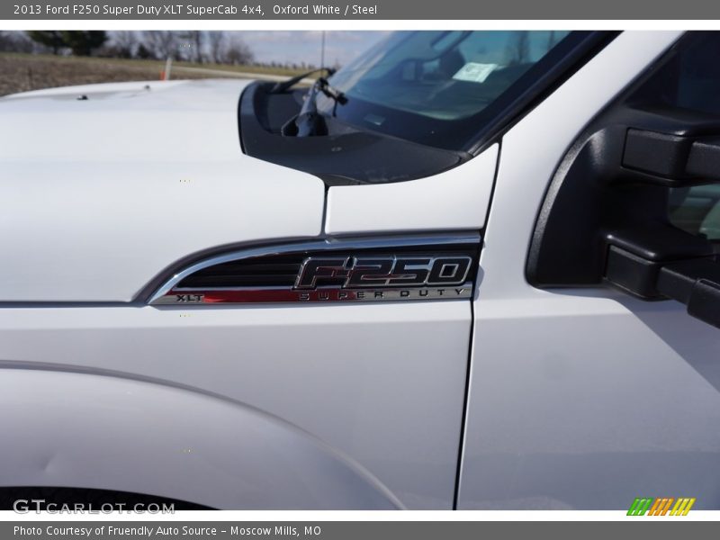 Oxford White / Steel 2013 Ford F250 Super Duty XLT SuperCab 4x4