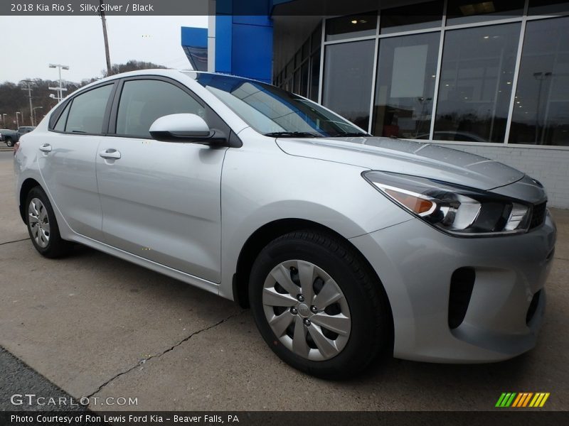 Silky Silver / Black 2018 Kia Rio S