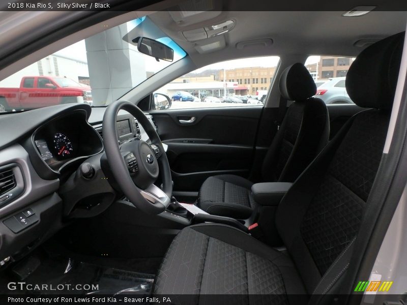 Silky Silver / Black 2018 Kia Rio S