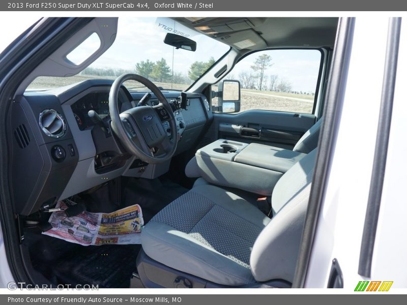Oxford White / Steel 2013 Ford F250 Super Duty XLT SuperCab 4x4