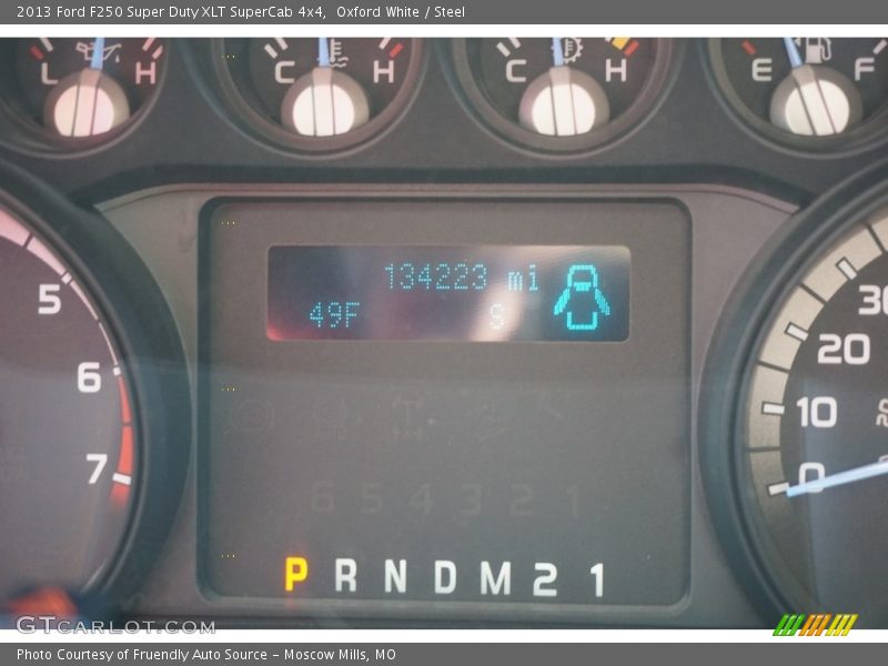 Oxford White / Steel 2013 Ford F250 Super Duty XLT SuperCab 4x4