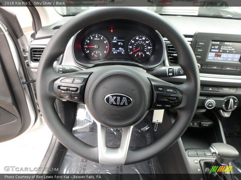 Silky Silver / Black 2018 Kia Rio S