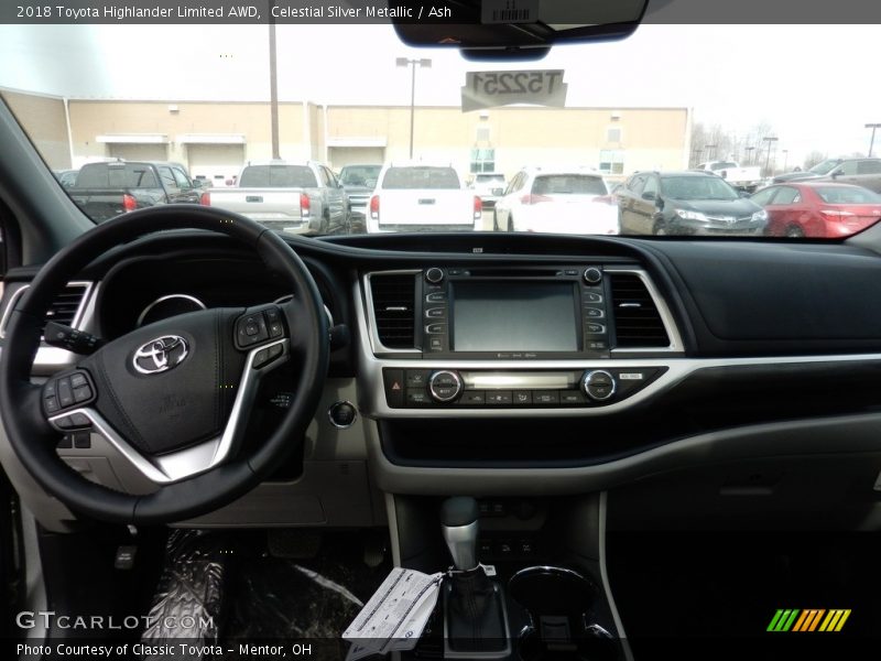 Celestial Silver Metallic / Ash 2018 Toyota Highlander Limited AWD