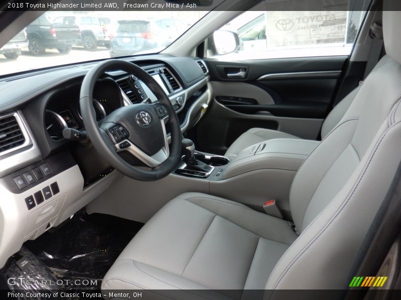 Predawn Gray Mica / Ash 2018 Toyota Highlander Limited AWD