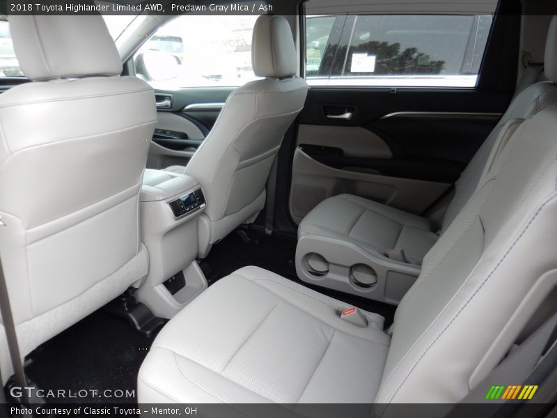 Predawn Gray Mica / Ash 2018 Toyota Highlander Limited AWD