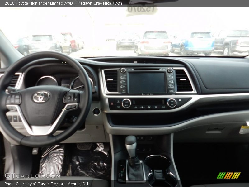 Predawn Gray Mica / Ash 2018 Toyota Highlander Limited AWD