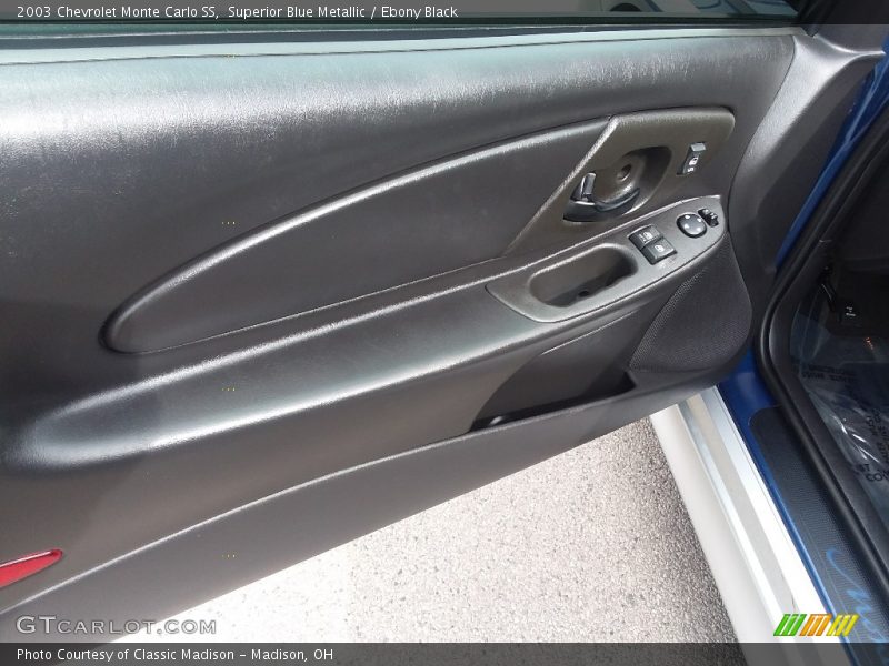 Superior Blue Metallic / Ebony Black 2003 Chevrolet Monte Carlo SS