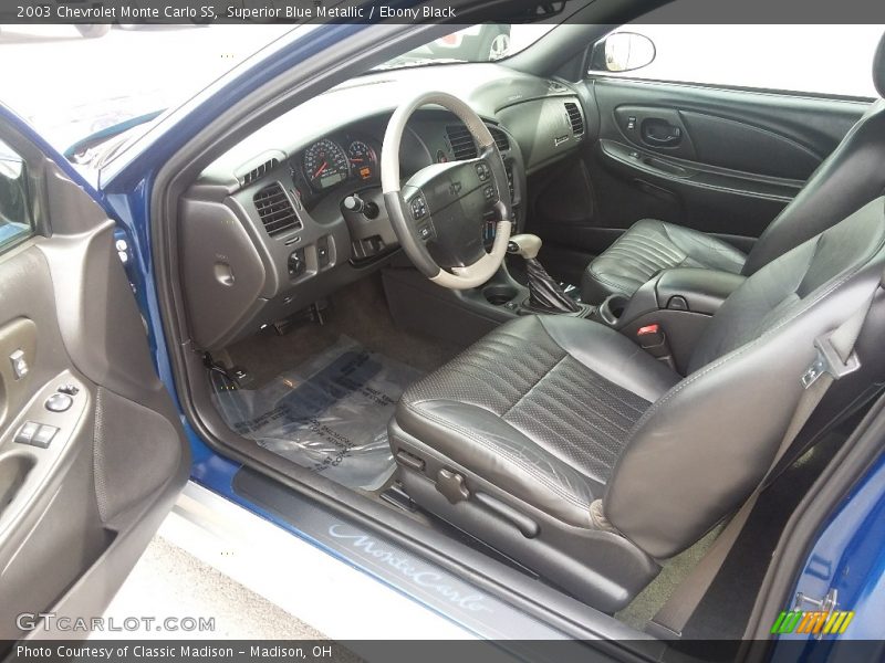 Superior Blue Metallic / Ebony Black 2003 Chevrolet Monte Carlo SS