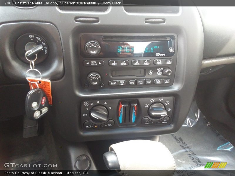 Superior Blue Metallic / Ebony Black 2003 Chevrolet Monte Carlo SS