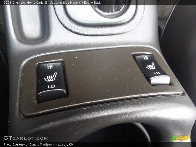 Superior Blue Metallic / Ebony Black 2003 Chevrolet Monte Carlo SS