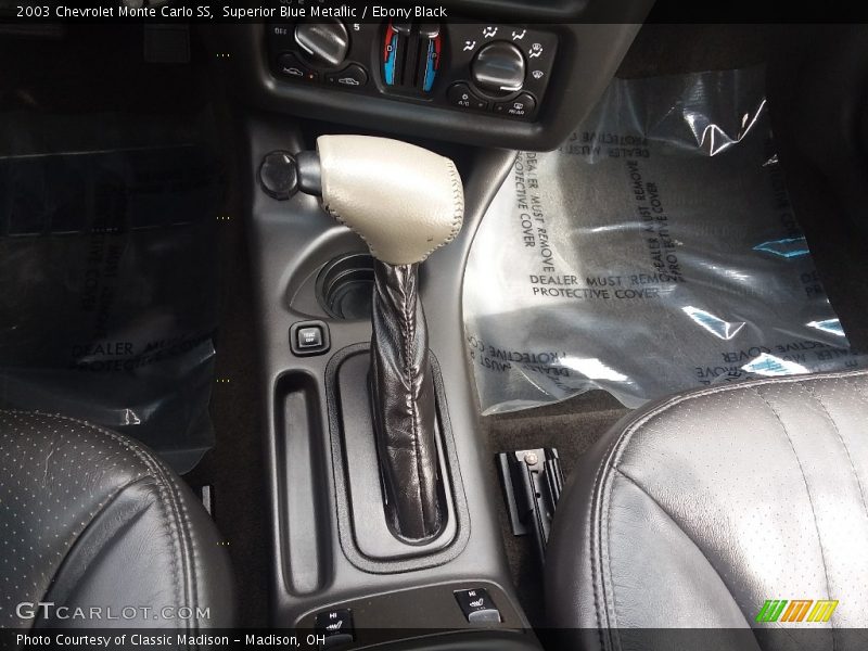 Superior Blue Metallic / Ebony Black 2003 Chevrolet Monte Carlo SS