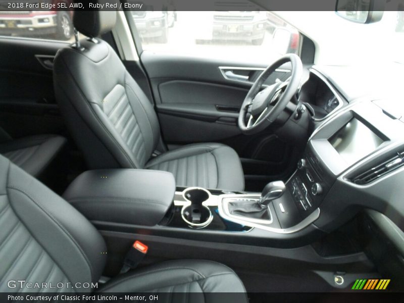 Ruby Red / Ebony 2018 Ford Edge SEL AWD