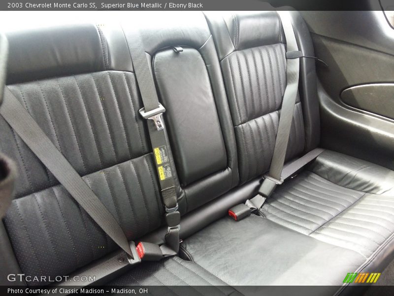 Superior Blue Metallic / Ebony Black 2003 Chevrolet Monte Carlo SS