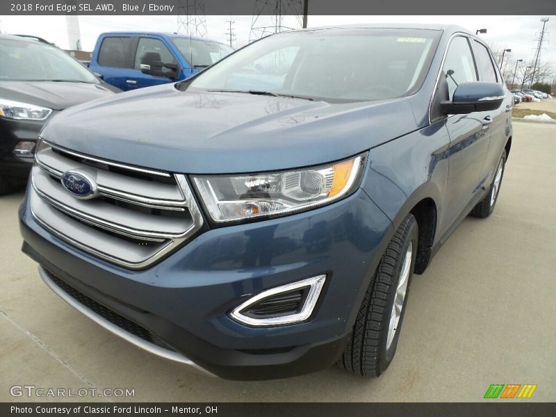 Blue / Ebony 2018 Ford Edge SEL AWD