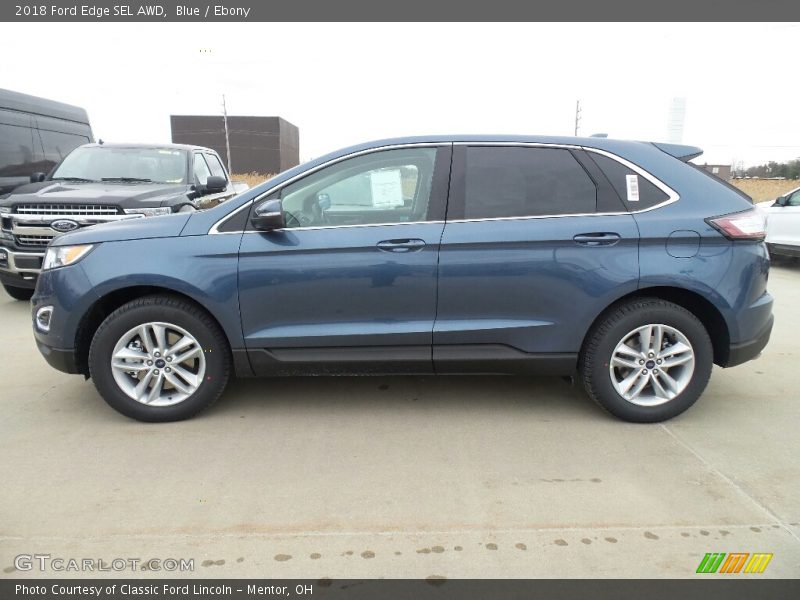 Blue / Ebony 2018 Ford Edge SEL AWD
