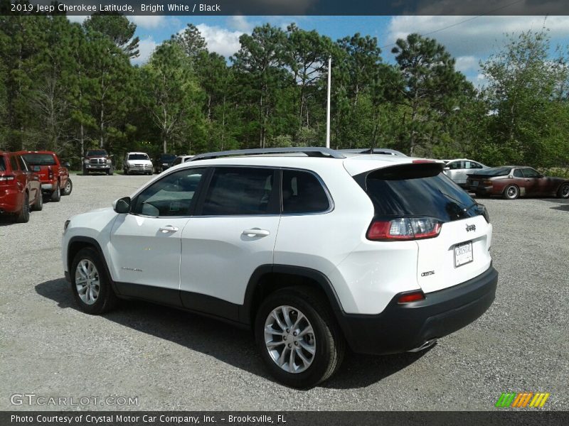 Bright White / Black 2019 Jeep Cherokee Latitude