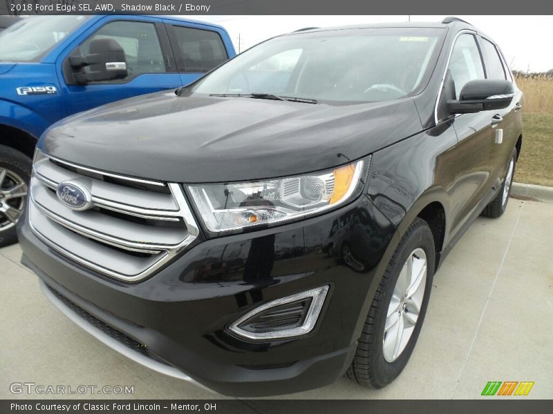 Shadow Black / Ebony 2018 Ford Edge SEL AWD