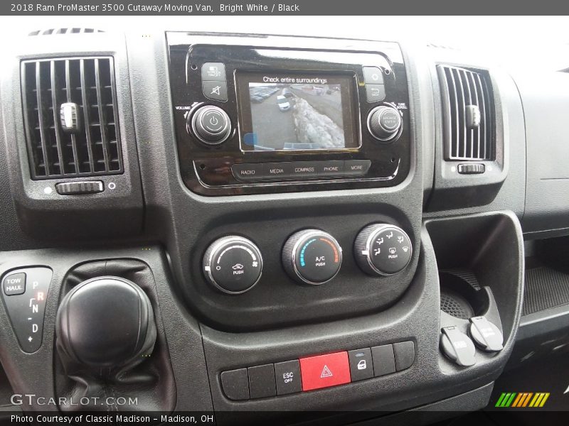 Controls of 2018 ProMaster 3500 Cutaway Moving Van