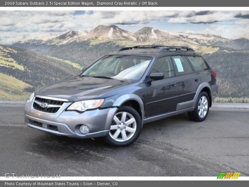 Diamond Gray Metallic / Off Black 2009 Subaru Outback 2.5i Special Edition Wagon