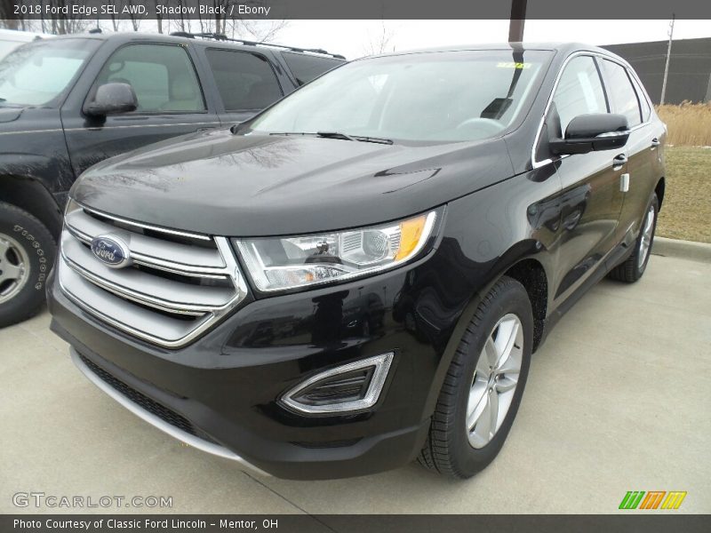 Shadow Black / Ebony 2018 Ford Edge SEL AWD