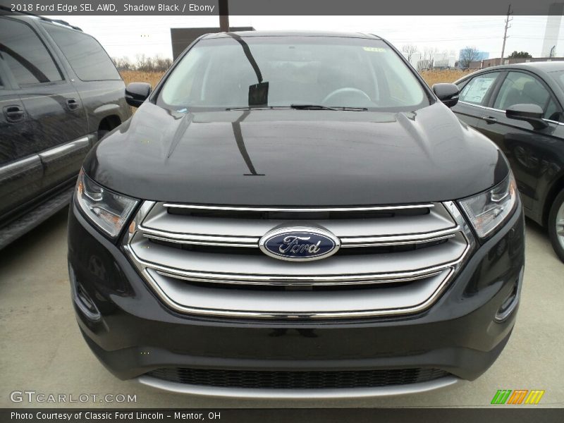 Shadow Black / Ebony 2018 Ford Edge SEL AWD