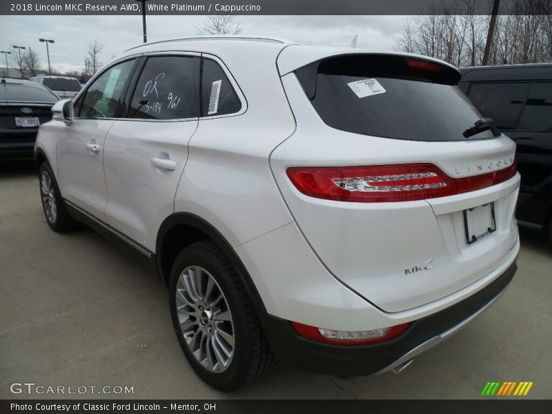 White Platinum / Cappuccino 2018 Lincoln MKC Reserve AWD