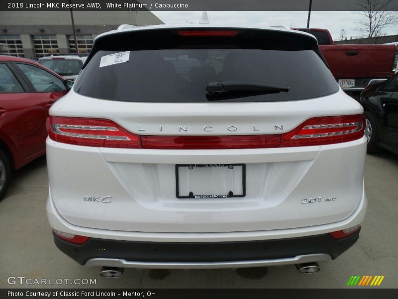 White Platinum / Cappuccino 2018 Lincoln MKC Reserve AWD