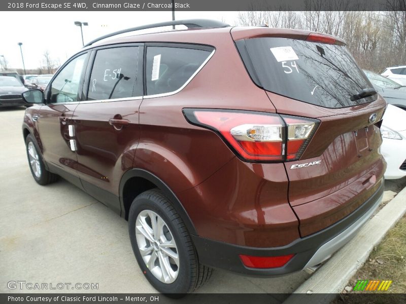 Cinnamon Glaze / Charcoal Black 2018 Ford Escape SE 4WD