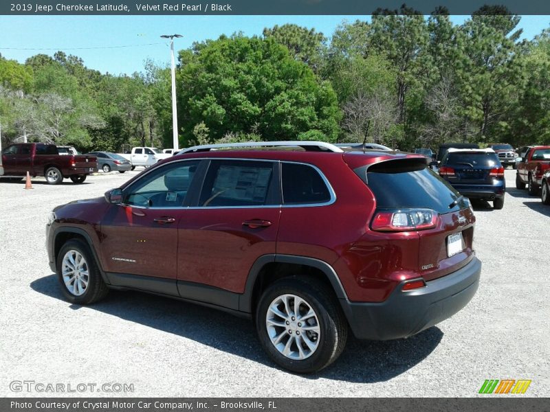 Velvet Red Pearl / Black 2019 Jeep Cherokee Latitude