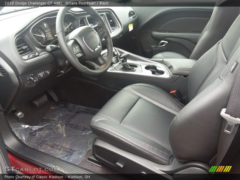 Octane Red Pearl / Black 2018 Dodge Challenger GT AWD
