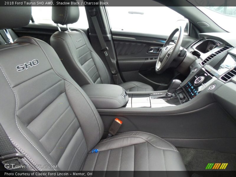  2018 Taurus SHO AWD Charcoal Black Interior