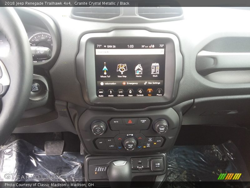 Granite Crystal Metallic / Black 2018 Jeep Renegade Trailhawk 4x4
