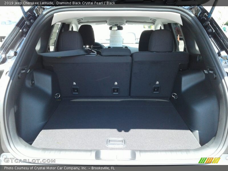 Diamond Black Crystal Pearl / Black 2019 Jeep Cherokee Latitude
