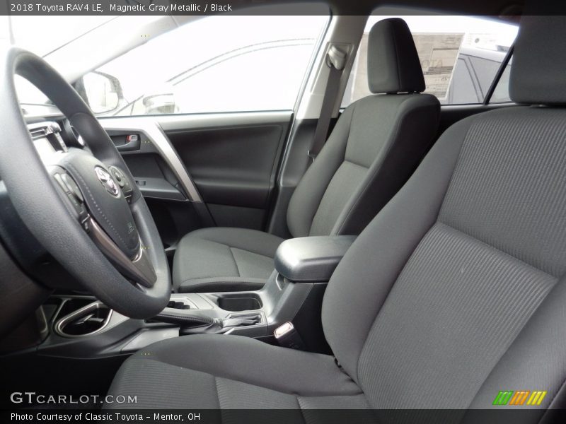 Magnetic Gray Metallic / Black 2018 Toyota RAV4 LE