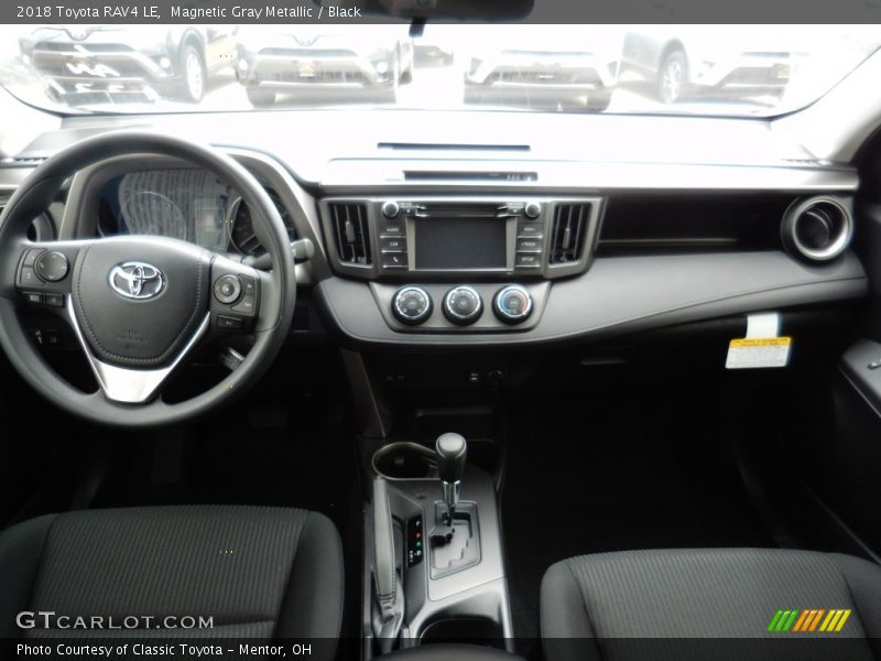Magnetic Gray Metallic / Black 2018 Toyota RAV4 LE