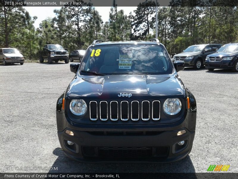 Black / Black 2018 Jeep Renegade Latitude