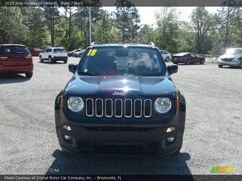 Black / Black 2018 Jeep Renegade Latitude