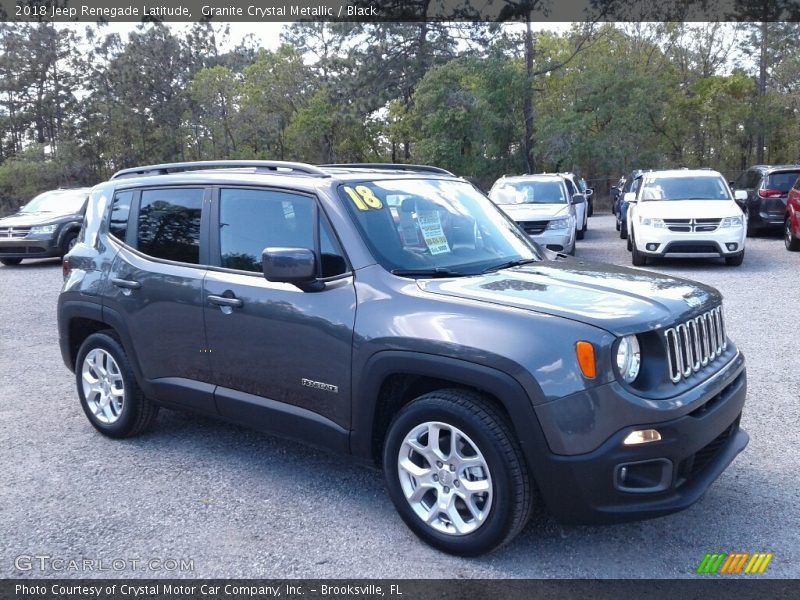 Granite Crystal Metallic / Black 2018 Jeep Renegade Latitude