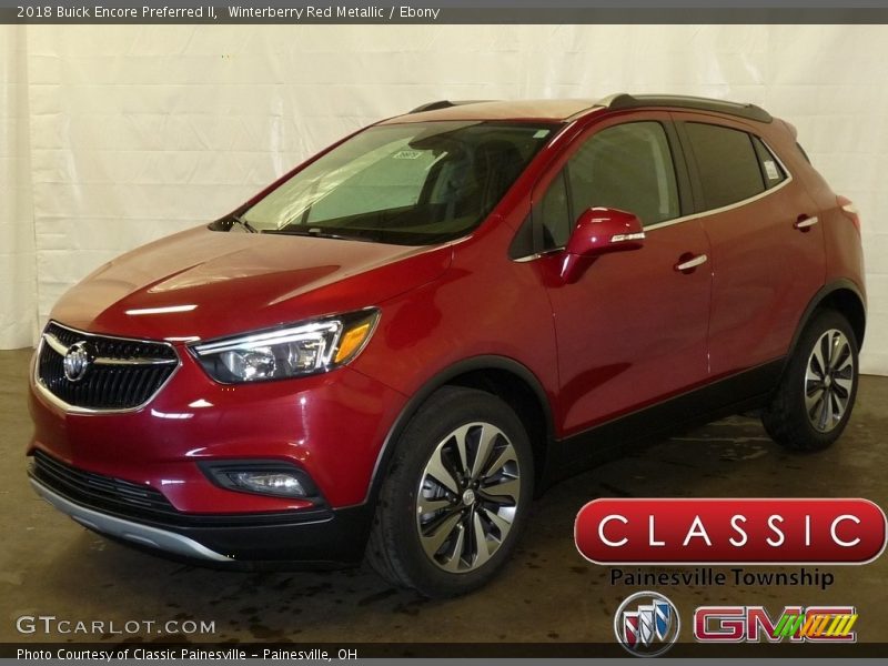 Winterberry Red Metallic / Ebony 2018 Buick Encore Preferred II