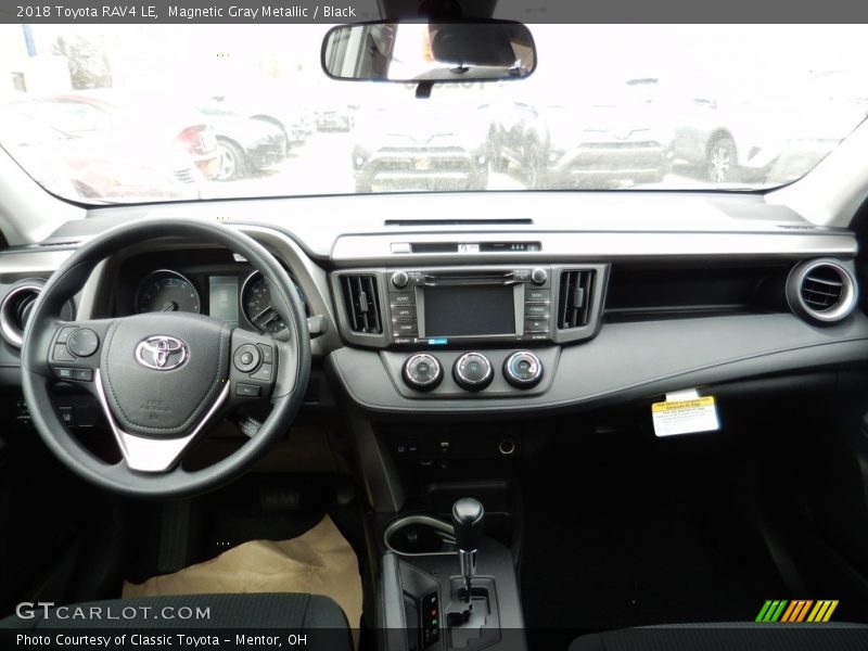 Magnetic Gray Metallic / Black 2018 Toyota RAV4 LE