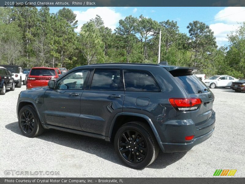 Rhino / Black 2018 Jeep Grand Cherokee Altitude