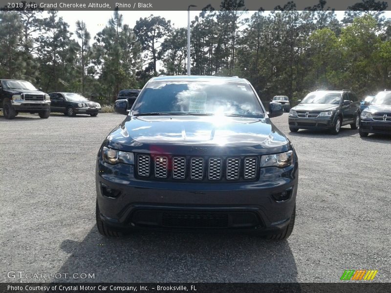 Rhino / Black 2018 Jeep Grand Cherokee Altitude