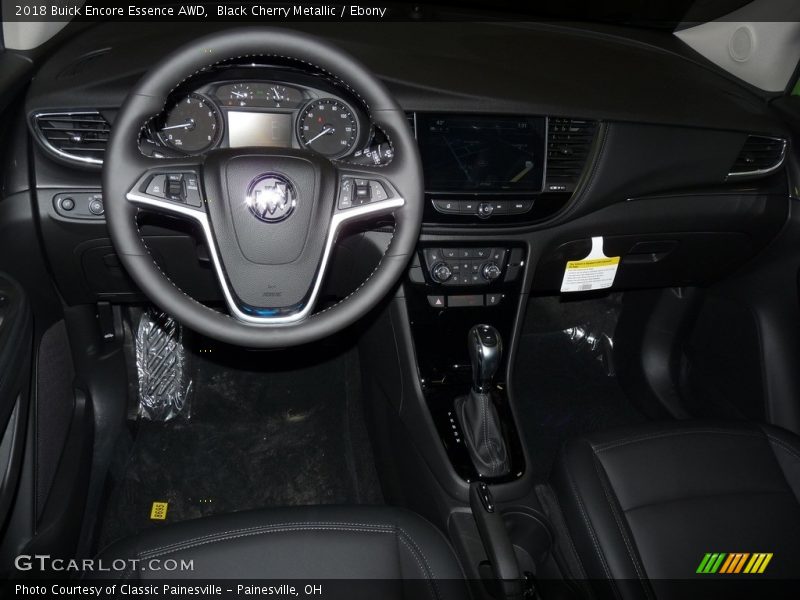 Black Cherry Metallic / Ebony 2018 Buick Encore Essence AWD
