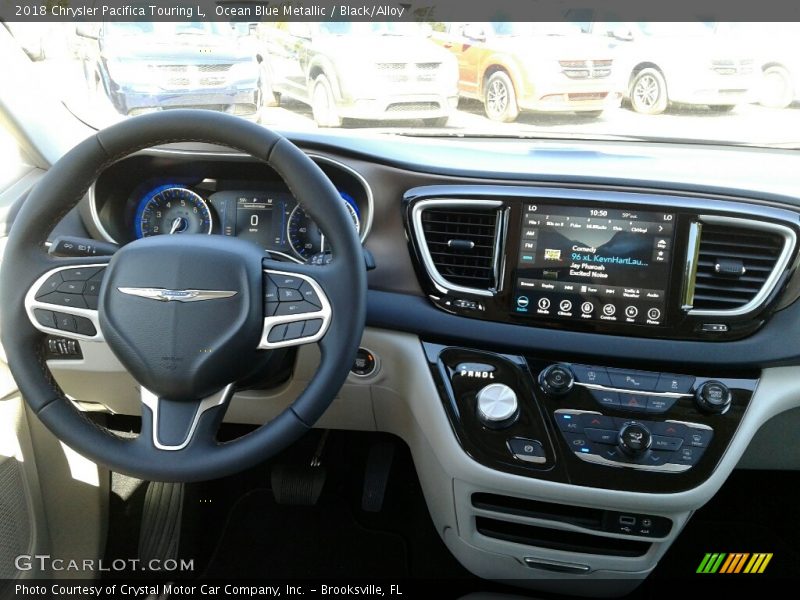Ocean Blue Metallic / Black/Alloy 2018 Chrysler Pacifica Touring L