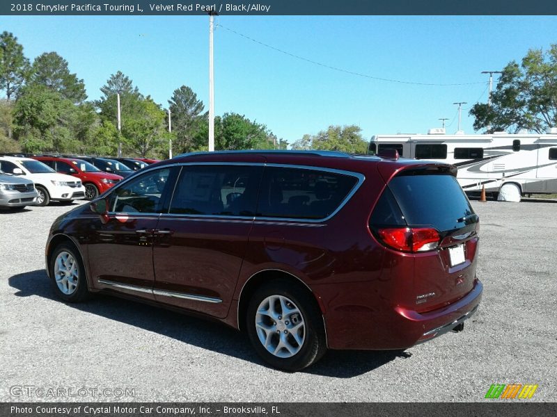 Velvet Red Pearl / Black/Alloy 2018 Chrysler Pacifica Touring L