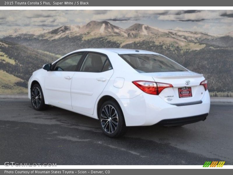 Super White / S Black 2015 Toyota Corolla S Plus