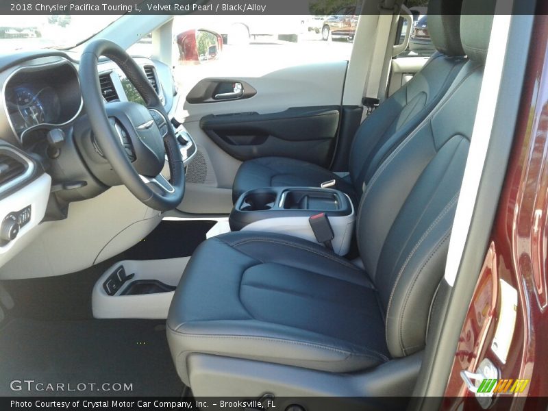 Velvet Red Pearl / Black/Alloy 2018 Chrysler Pacifica Touring L