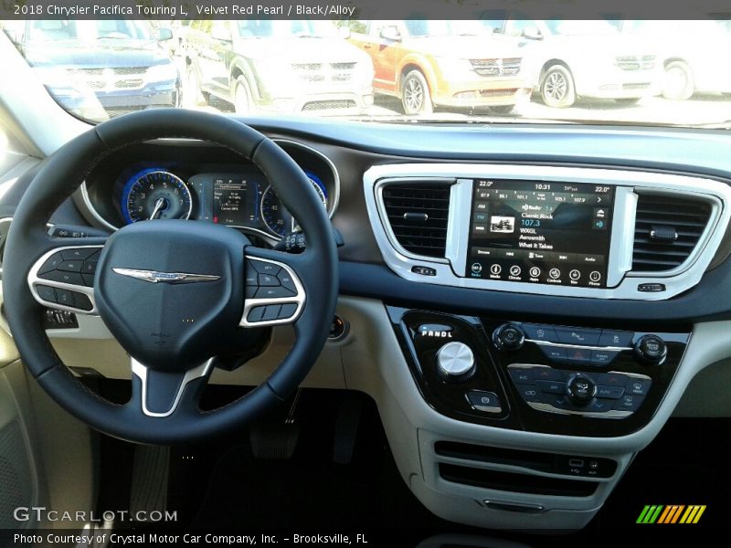 Velvet Red Pearl / Black/Alloy 2018 Chrysler Pacifica Touring L