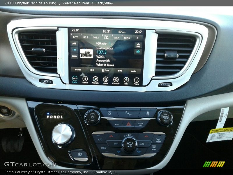 Velvet Red Pearl / Black/Alloy 2018 Chrysler Pacifica Touring L